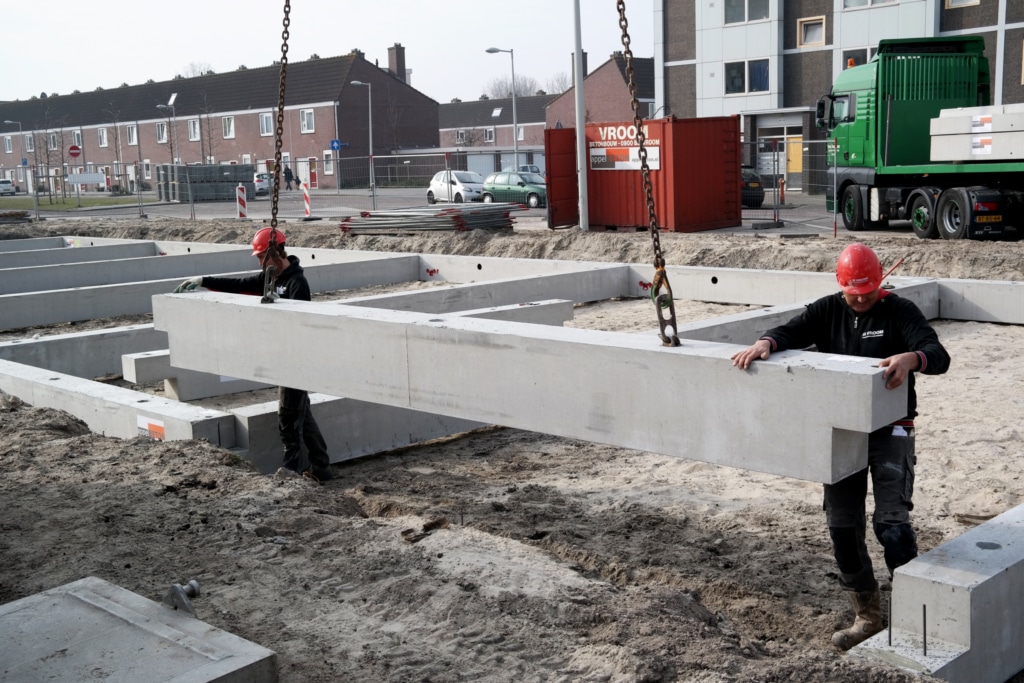 Prefab concrete installation